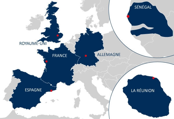 Présence à l’international